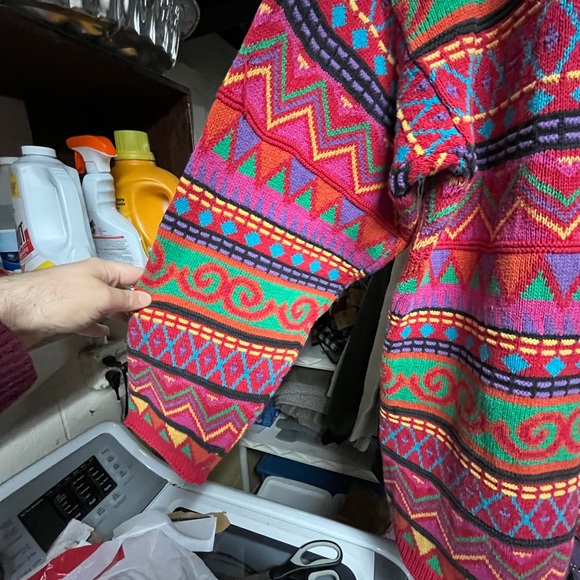 Colorful Geometric Pattern Sweater - Picture 3 of 5